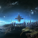 Illustration for article titled Dreamlike Concept Images of Cities that Float High Above the Clouds